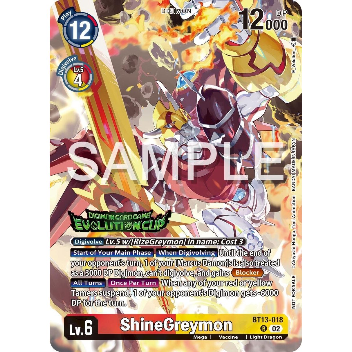 Image for ShineGreymon - BT13-018 (2024 Evolution Cup) (BT13-018 R) (BT13) - Digimon Card Game