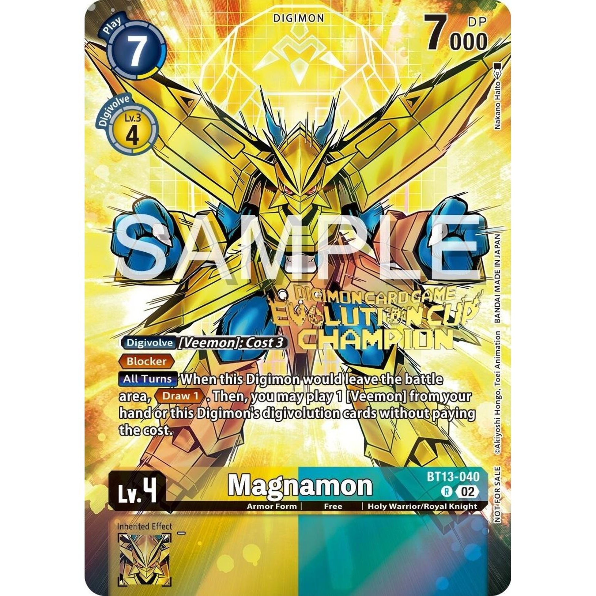 Image for Magnamon - BT13-040 (2024 Evolution Cup Champion) (BT13-040 R) (BT13) - Digimon Card Game