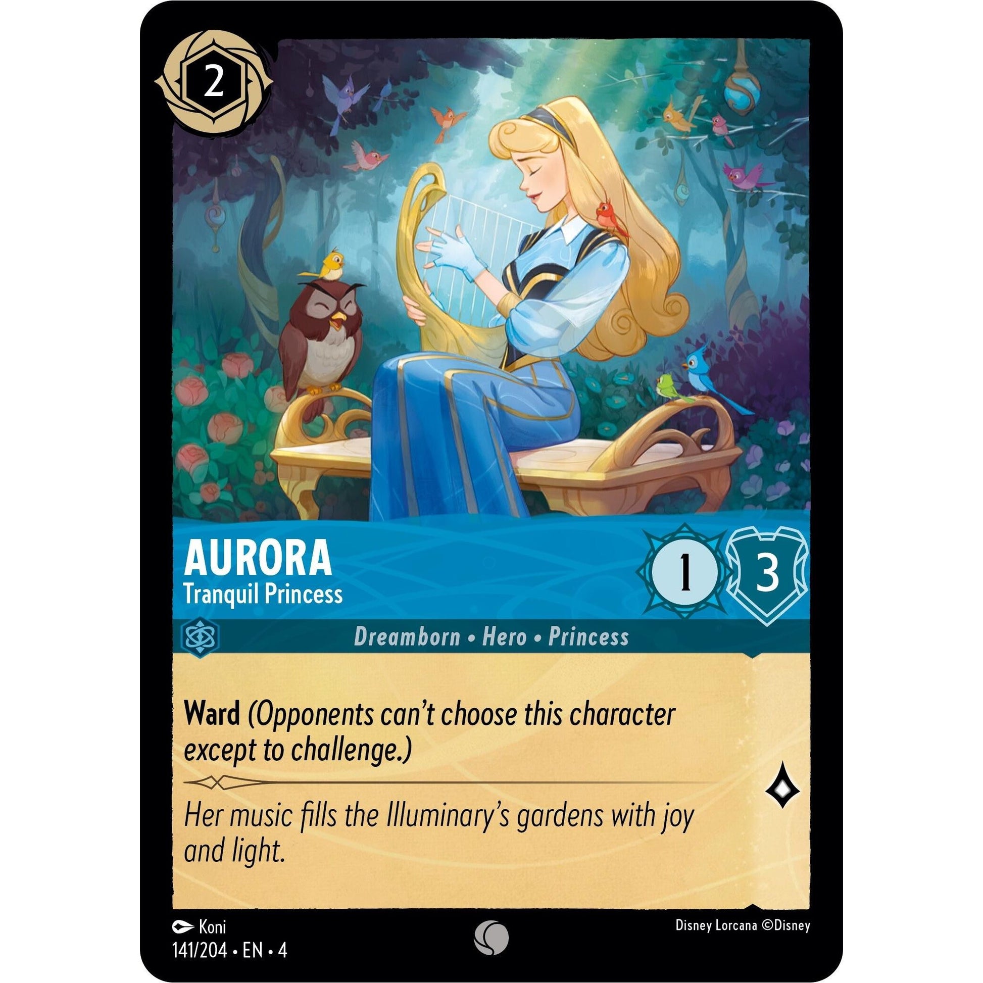 Image for Aurora - Tranquil Princess (141/204) (4) - Disney Lorcana