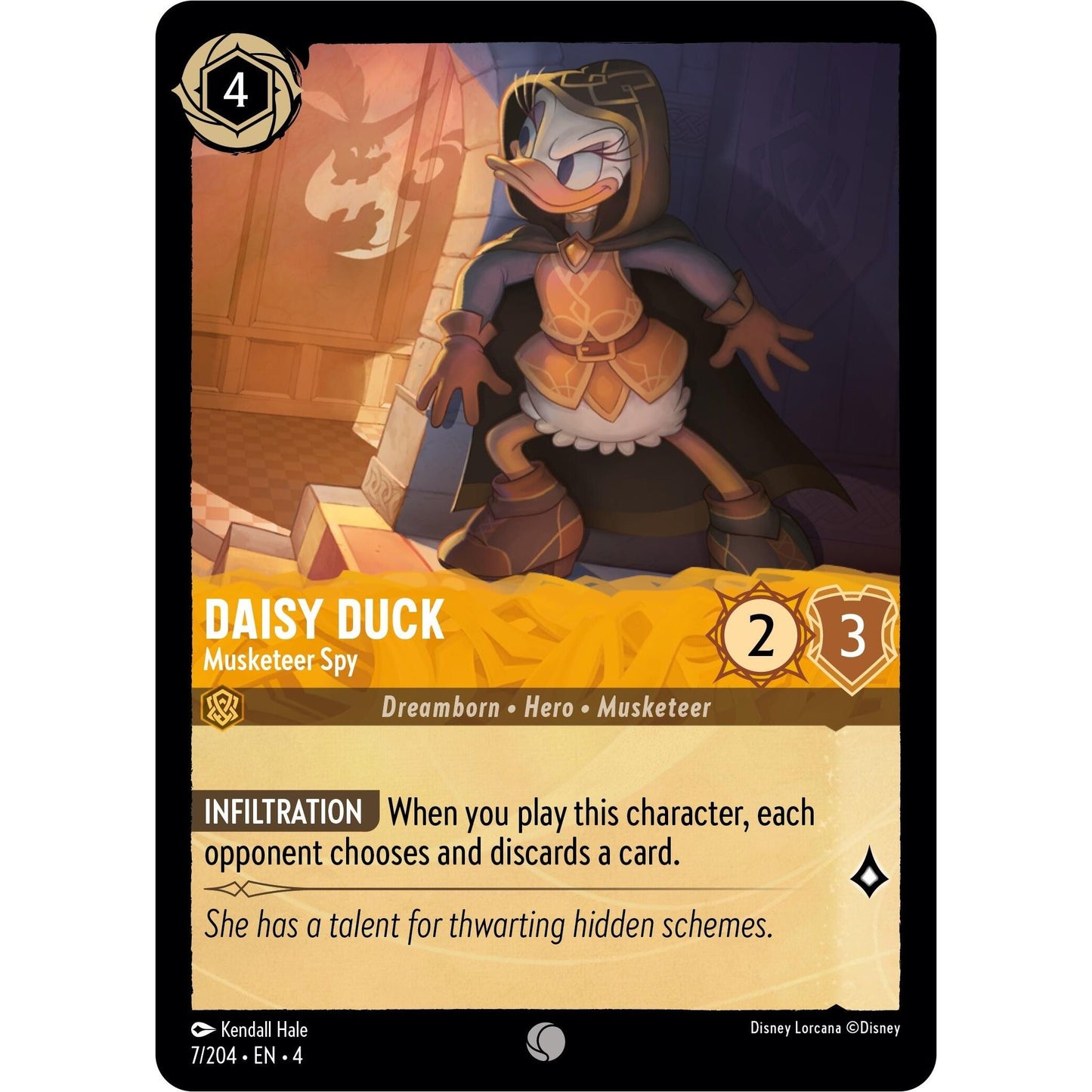 Image for Daisy Duck - Musketeer Spy (7/204) (4) - Disney Lorcana