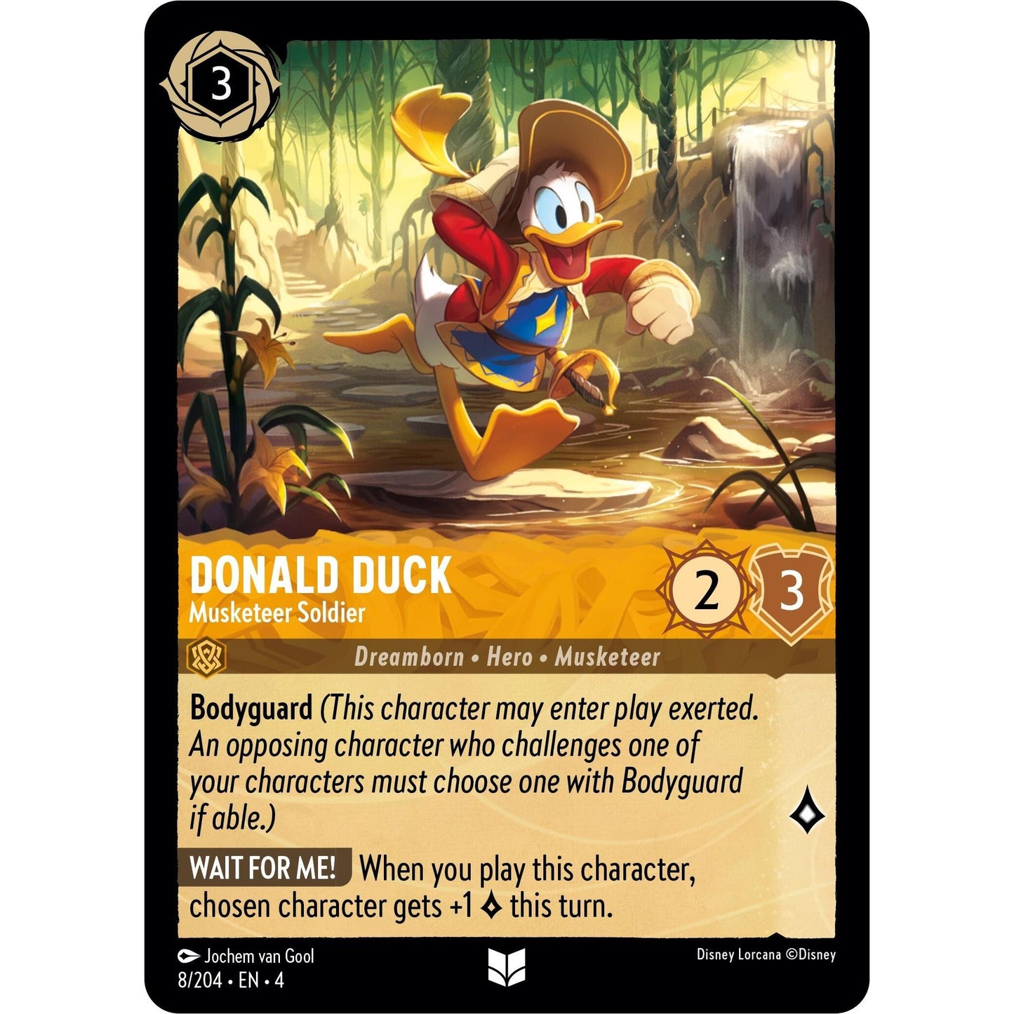 Image for Donald Duck - Musketeer Soldier (8/204) (4) - Disney Lorcana