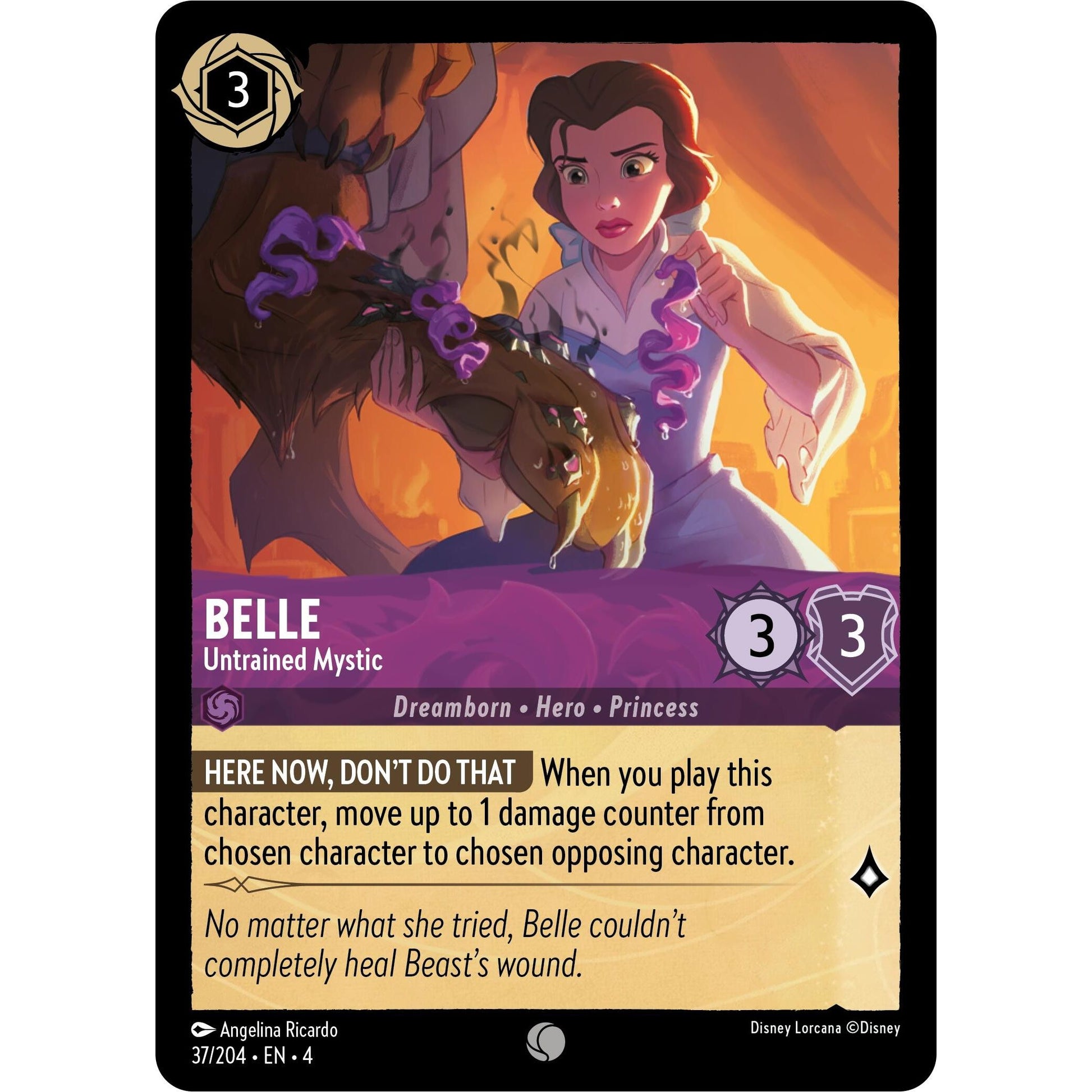 Image for Belle - Untrained Mystic (37/204) (4) - Disney Lorcana