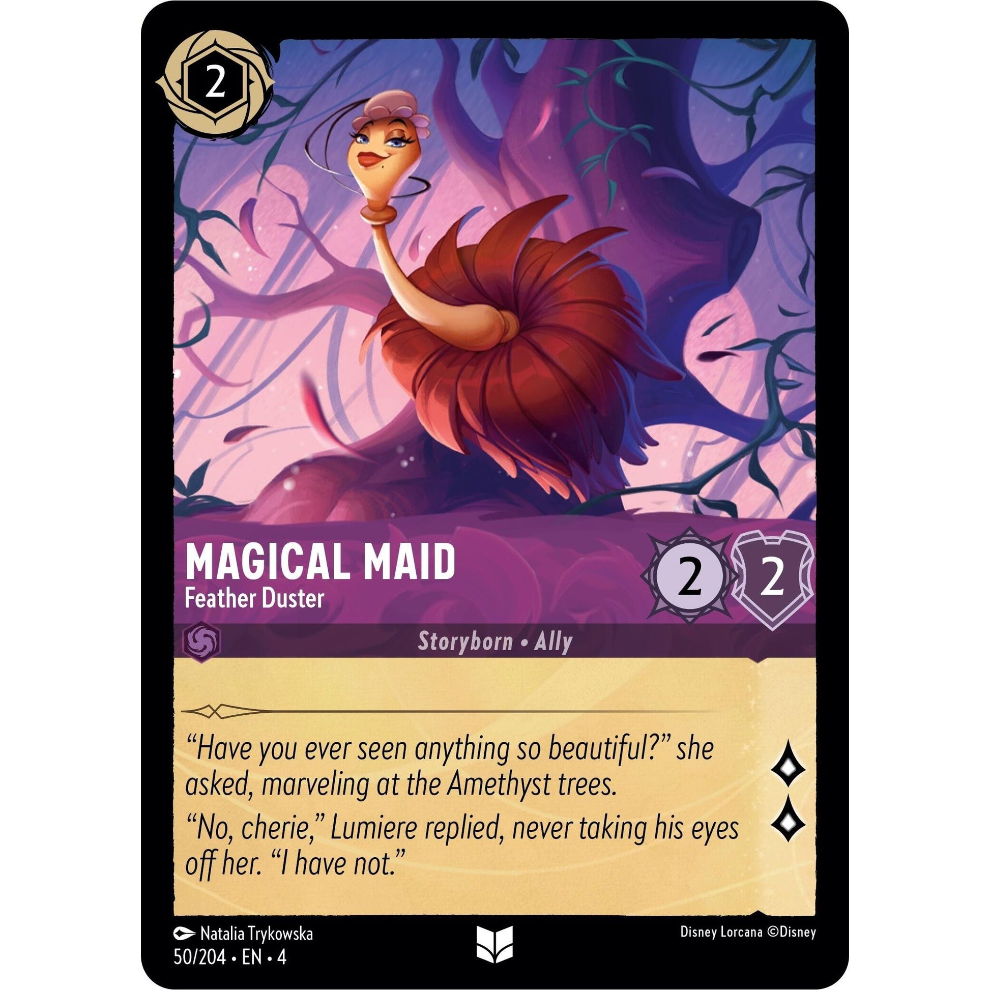 Image for Magical Maid - Feather Duster (50/204) (4) - Disney Lorcana