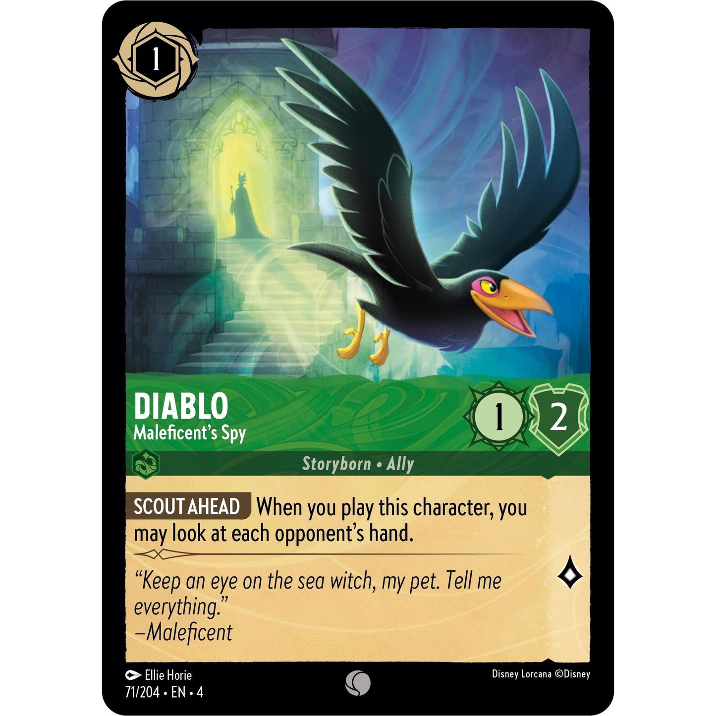 Image for Diablo - Maleficent's Spy (71/204) (4) - Disney Lorcana
