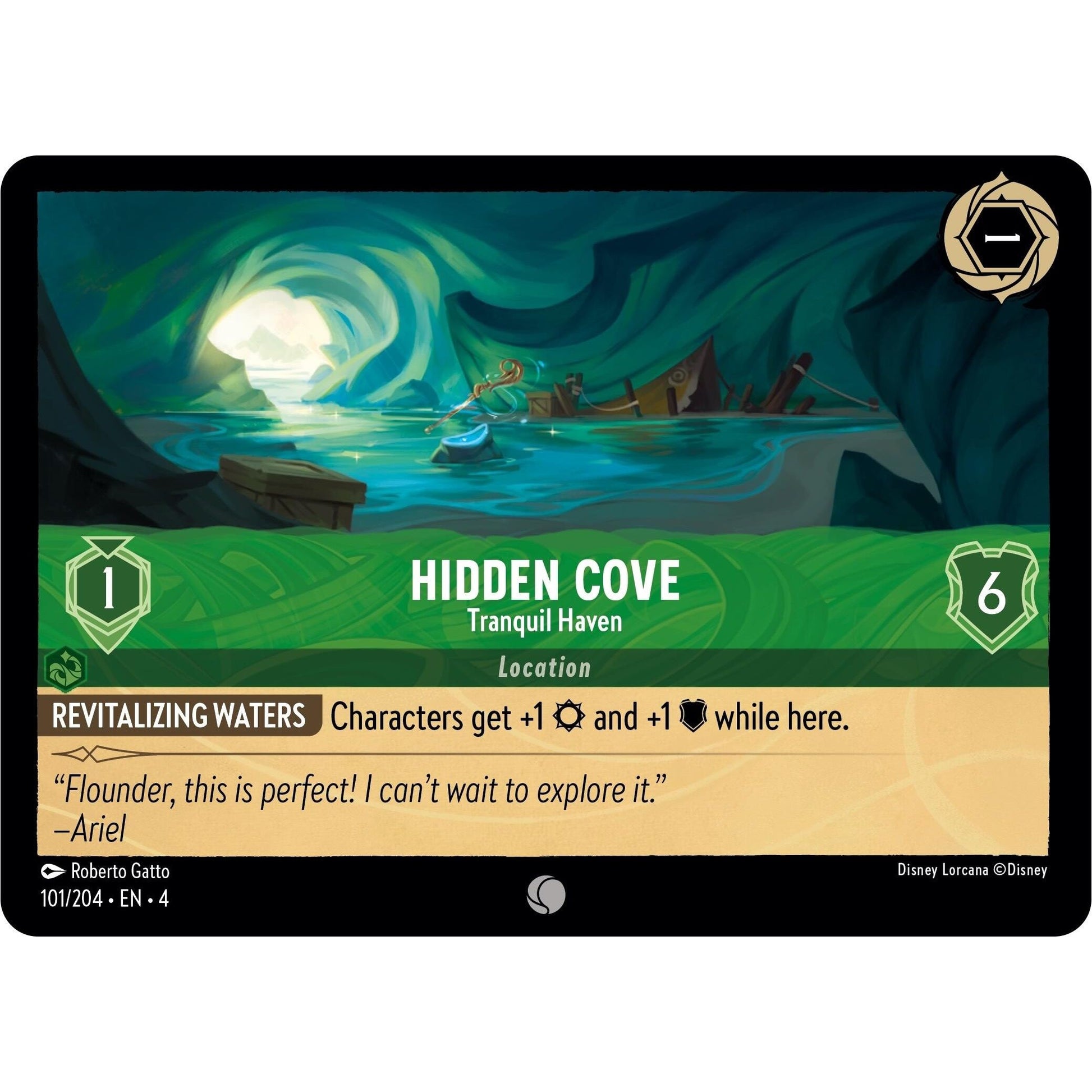 Image for Hidden Cove - Tranquil Haven (101/204) (4) - Disney Lorcana