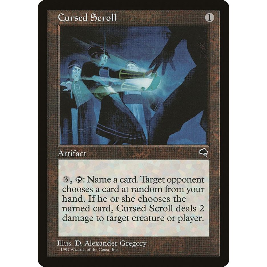 Image for Cursed Scroll (281) (TMP) - Magic: The Gathering