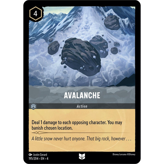 Image for Avalanche (195/204) (4) - Disney Lorcana