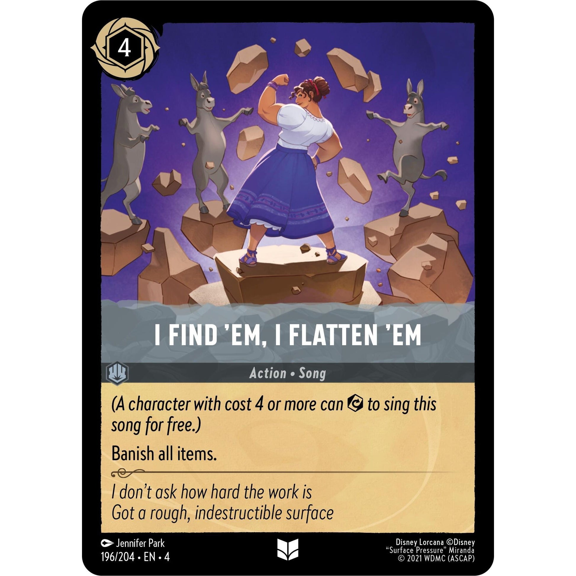 Image for I Find 'Em, I Flatten 'Em (196/204) (4) - Disney Lorcana