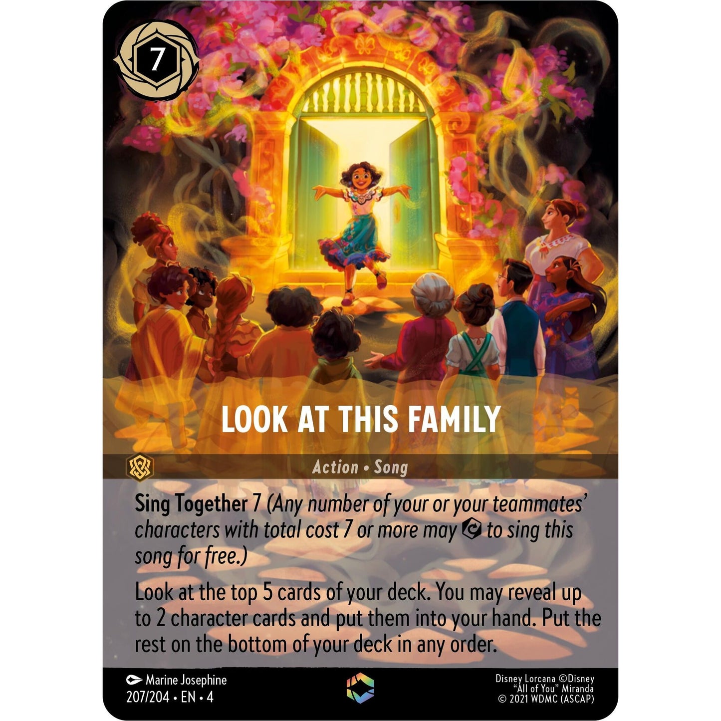Image for Look at This Family (Enchanted) (207/204) (4) - Disney Lorcana