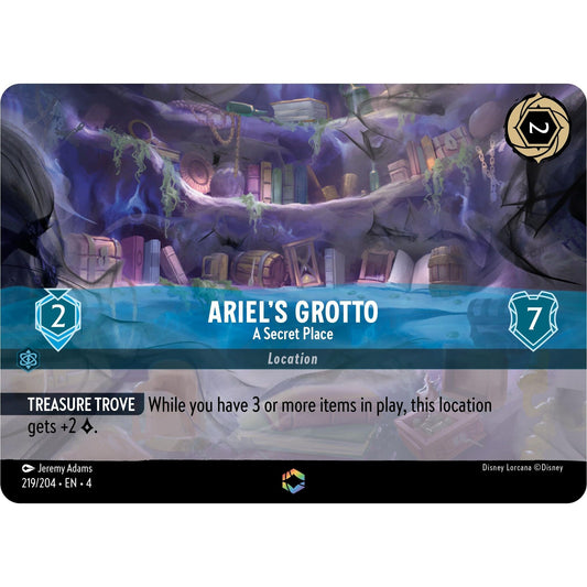 Image for Ariel's Grotto - A Secret Place (Enchanted) (219/204) (4) - Disney Lorcana