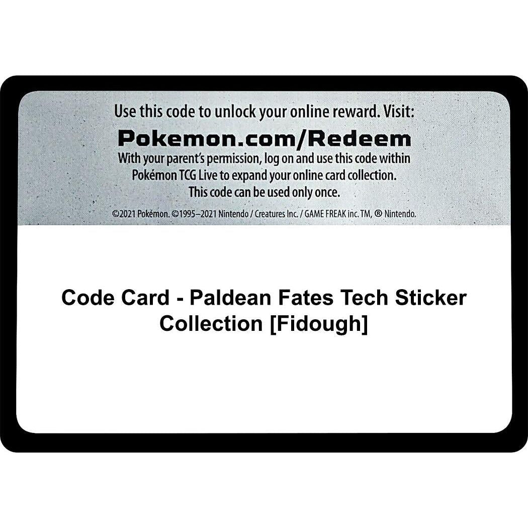 Image for Code Card - Paldean Fates Tech Sticker Collection [Fidough] (PAF) - Pokemon