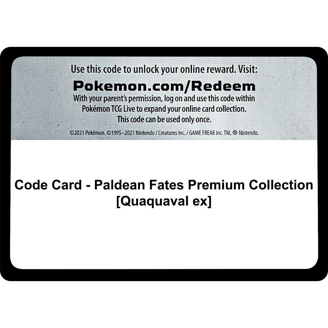 Image for Code Card - Paldean Fates Premium Collection [Quaquaval ex] (PAF) - Pokemon