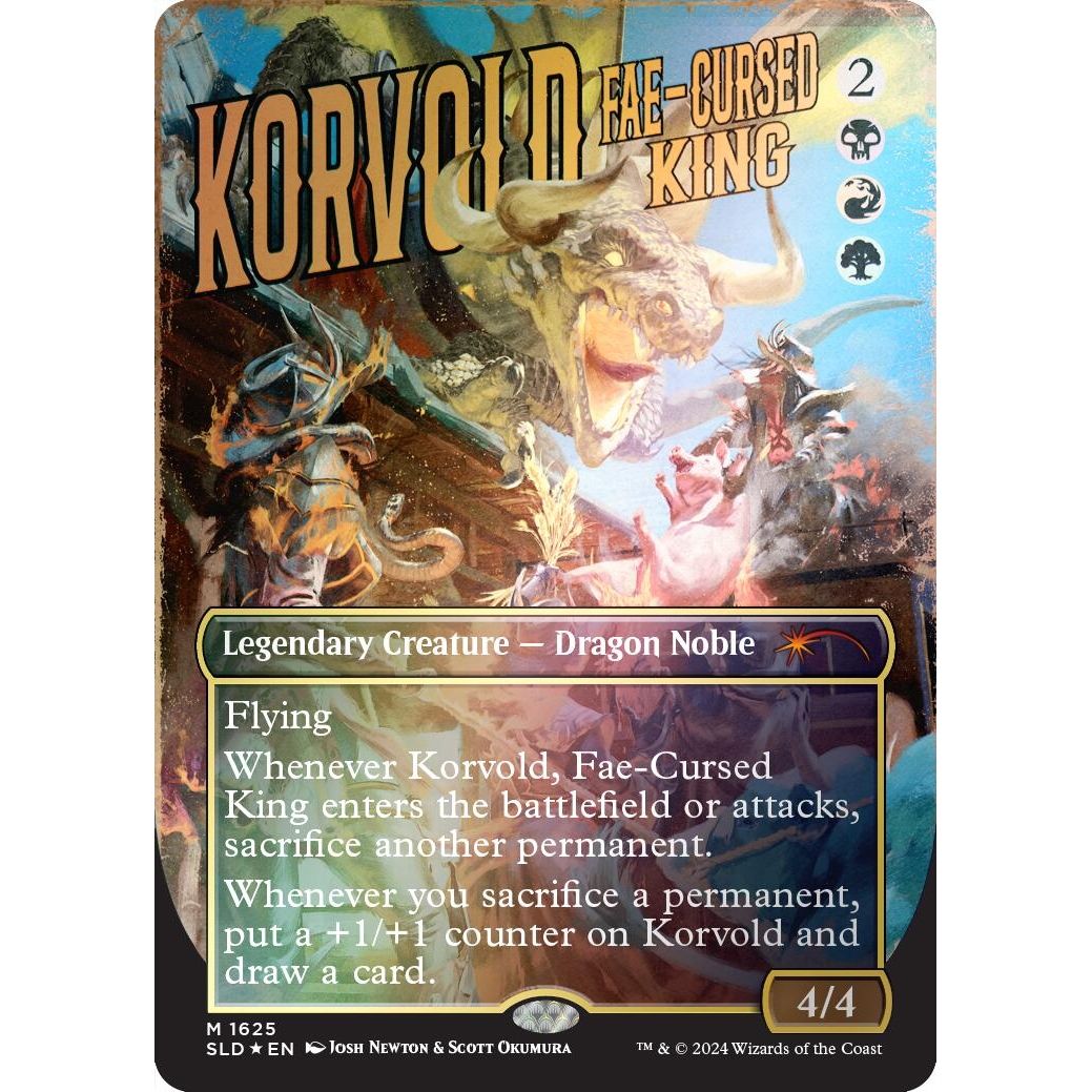 Image for Korvold, Fae-Cursed King (Rainbow Foil) (1625) (SLD) - Magic: The Gathering