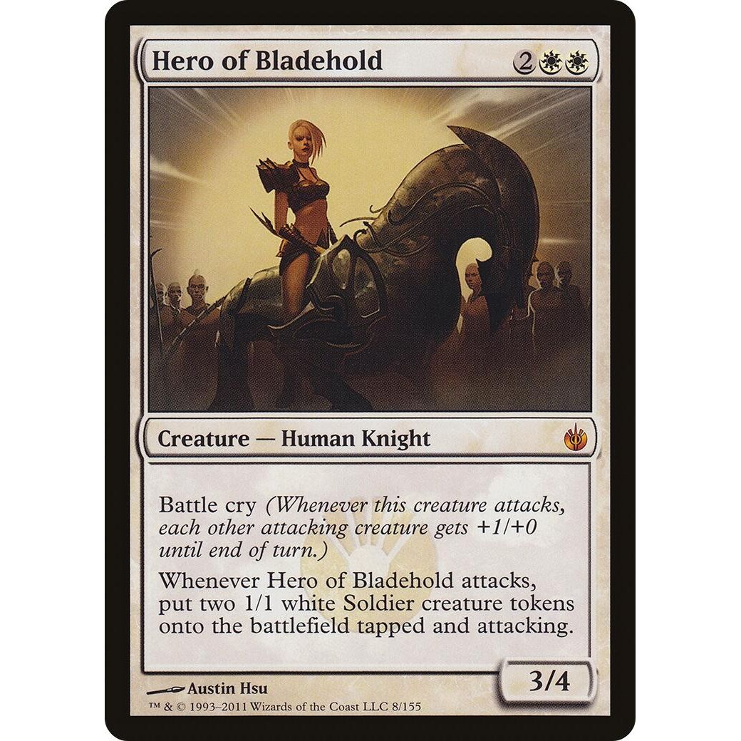 Image for Hero of Bladehold (Mirrodin Besieged) (8) (OVER) - Magic: The Gathering