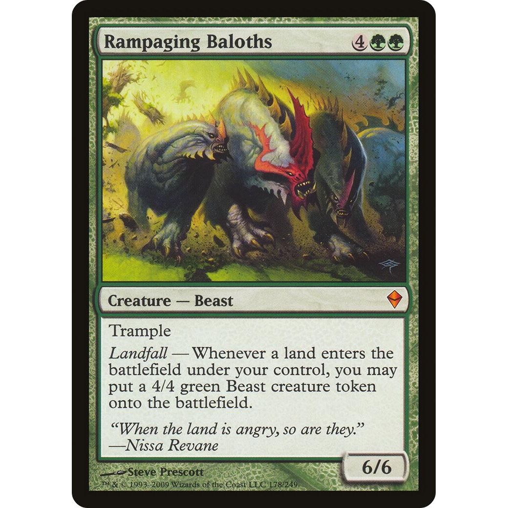 Image for Rampaging Baloths (Zendikar) (178) (OVER) - Magic: The Gathering
