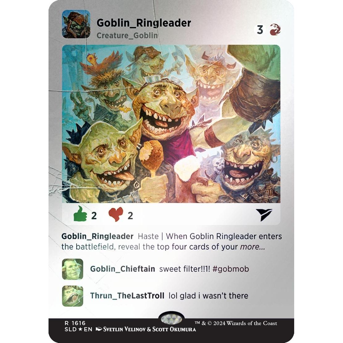 Image for Goblin Ringleader (Rainbow Foil) (1616) (SLD) - Magic: The Gathering