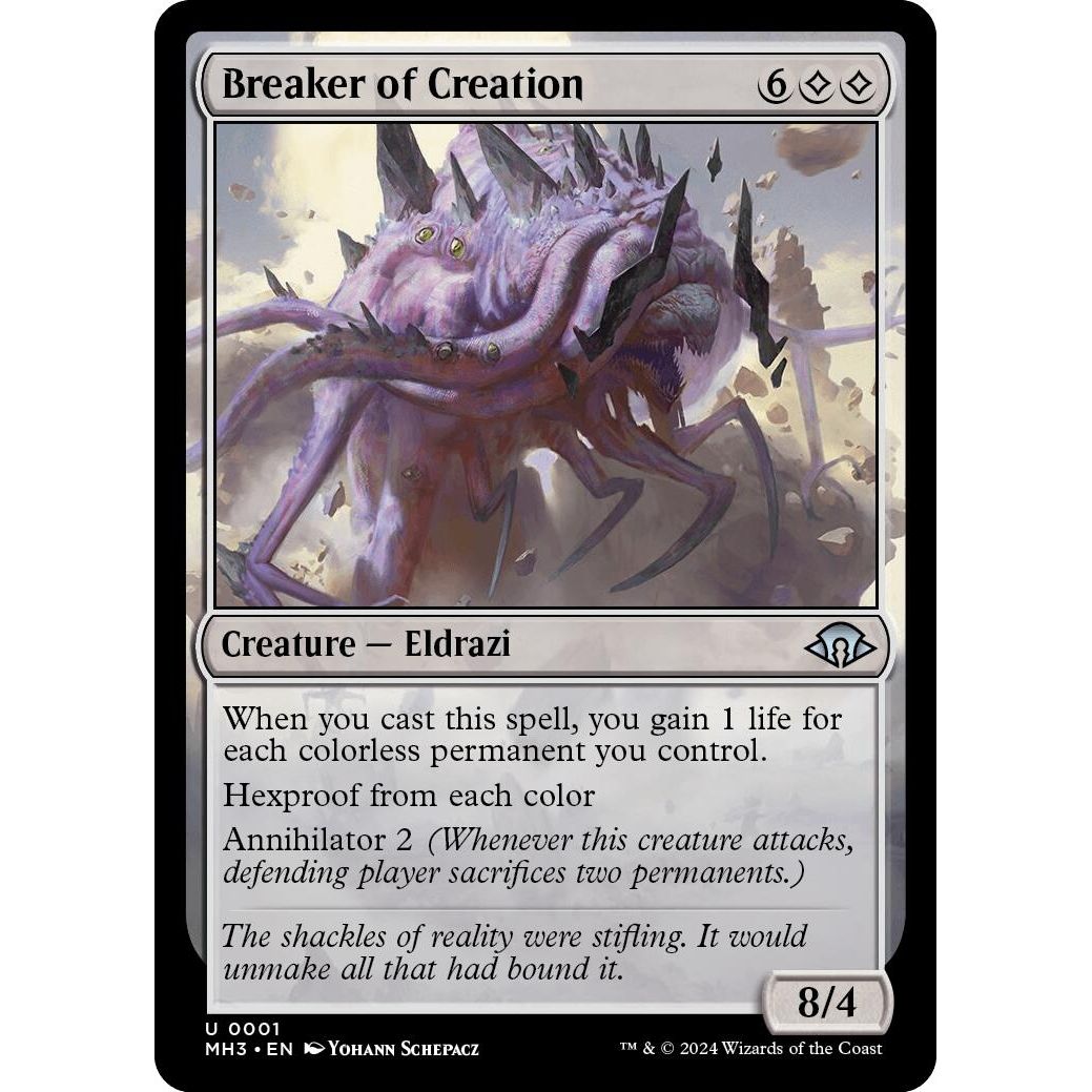 Image for Breaker of Creation (1) (MH3) - Magic: The Gathering