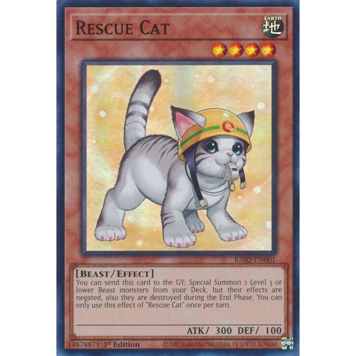 Image for Rescue Cat (Alternate Art) (RA02-EN001) (RA02) - YuGiOh