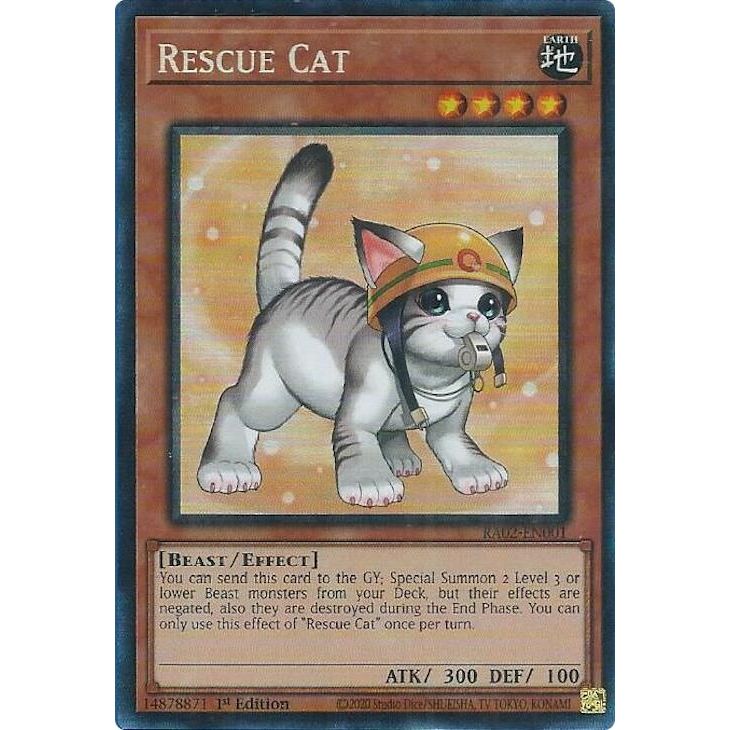 Image for Rescue Cat (Alternate Art) (PCR) (RA02-EN001) (RA02) - YuGiOh