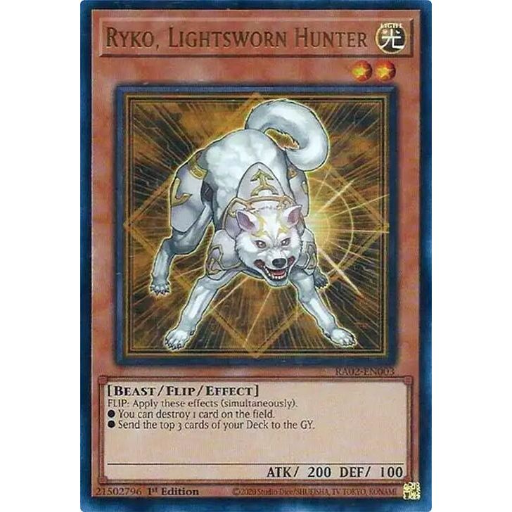 Image for Ryko, Lightsworn Hunter (UR) (RA02-EN003) (RA02) - YuGiOh
