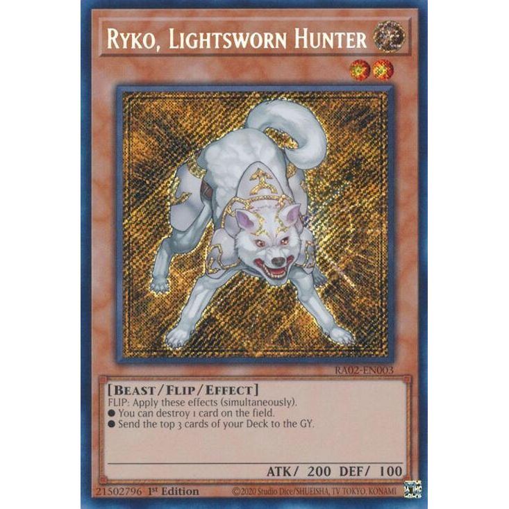 Image for Ryko, Lightsworn Hunter (Secret Rare) (RA02-EN003) (RA02) - YuGiOh