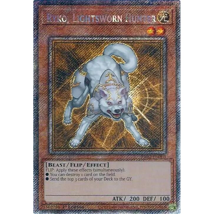 Image for Ryko, Lightsworn Hunter (Platinum Secret Rare) (RA02-EN003) (RA02) - YuGiOh