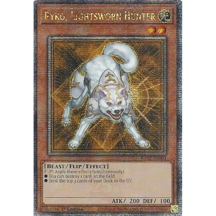 Image for Ryko, Lightsworn Hunter (Quarter Century Secret Rare) (RA02-EN003) (RA02) - YuGiOh