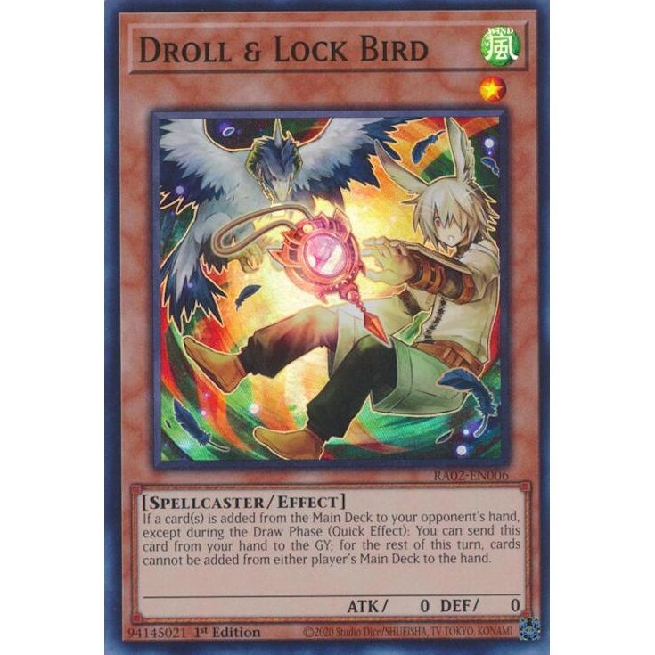 Image for Droll & Lock Bird (Alternate Art) (RA02-EN006) (RA02) - YuGiOh