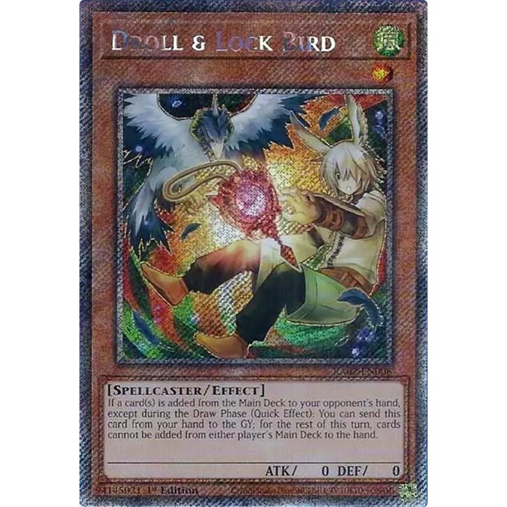 Image for Droll & Lock Bird (Alternate Art) (Platinum Secret Rare) (RA02-EN006) (RA02) - YuGiOh