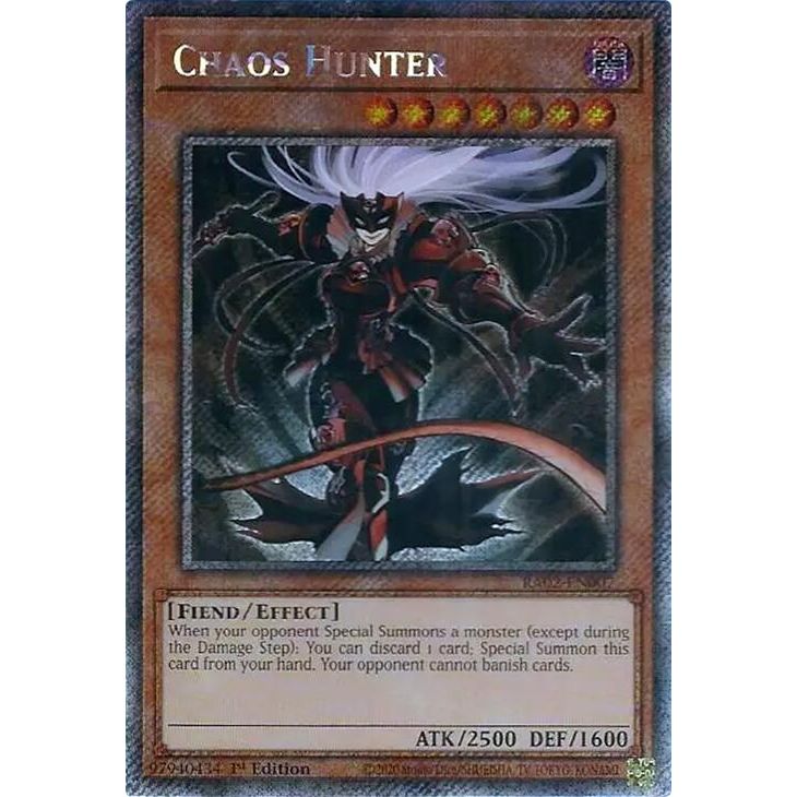 Image for Chaos Hunter (Platinum Secret Rare) (RA02-EN007) (RA02) - YuGiOh