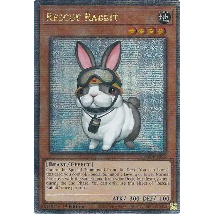 Image for Rescue Rabbit (Quarter Century Secret Rare) (RA02-EN008) (RA02) - YuGiOh