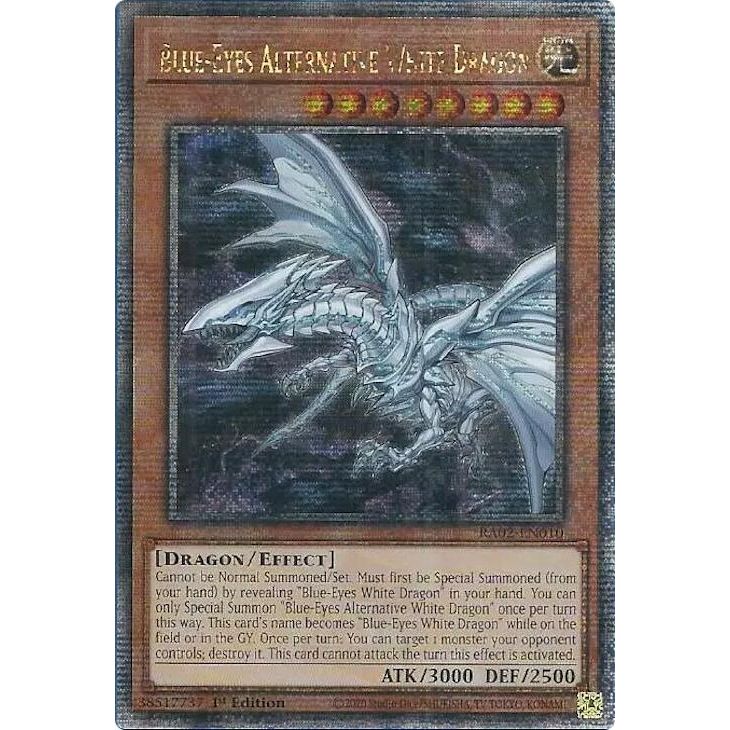 Image for Blue-Eyes Alternative White Dragon (Quarter Century Secret Rare) (RA02-EN010) (RA02) - YuGiOh