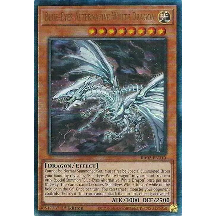 Image for Blue-Eyes Alternative White Dragon (PUR) (RA02-EN010) (RA02) - YuGiOh