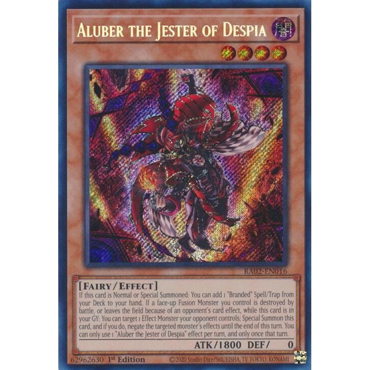 Image for Aluber the Jester of Despia (Secret Rare) (RA02-EN016) (RA02) - YuGiOh