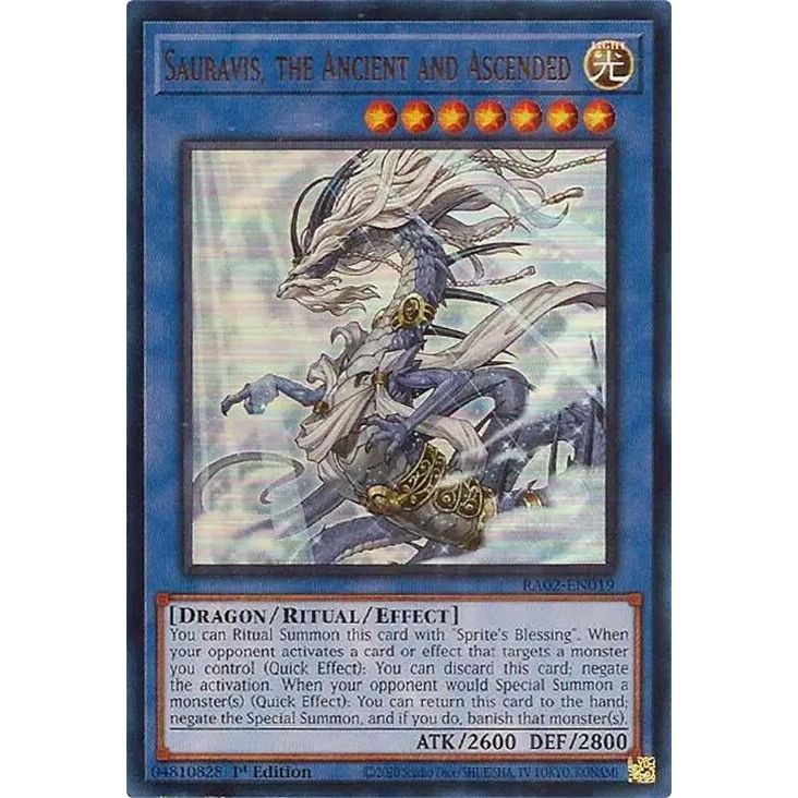 Image for Sauravis, the Ancient and Ascended (UR) (RA02-EN019) (RA02) - YuGiOh
