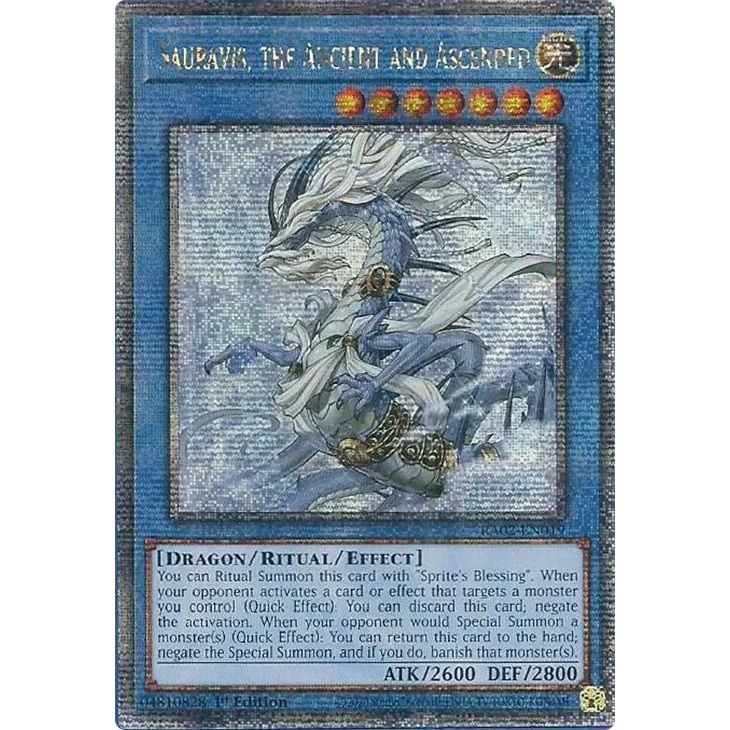Image for Sauravis, the Ancient and Ascended (Quarter Century Secret Rare) (RA02-EN019) (RA02) - YuGiOh