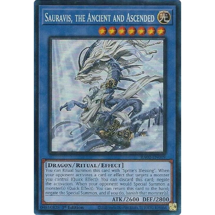 Image for Sauravis, the Ancient and Ascended (PCR) (RA02-EN019) (RA02) - YuGiOh