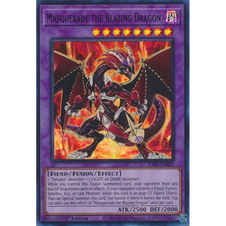 Image for Masquerade the Blazing Dragon (RA02-EN022) (RA02) - YuGiOh