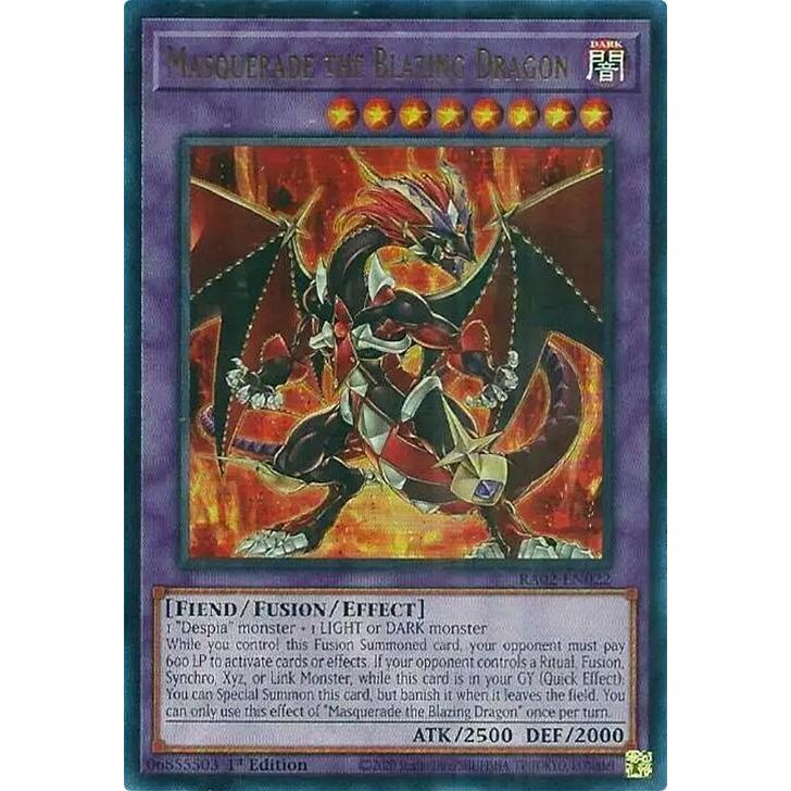 Image for Masquerade the Blazing Dragon (UR) (RA02-EN022) (RA02) - YuGiOh