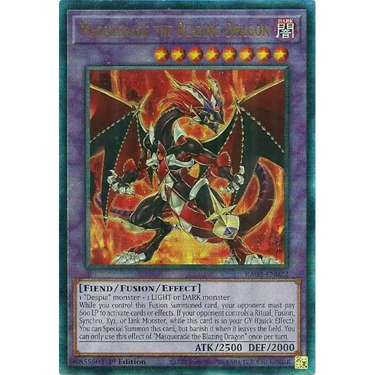 Image for Masquerade the Blazing Dragon (PUR) (RA02-EN022) (RA02) - YuGiOh