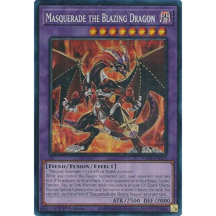 Image for Masquerade the Blazing Dragon (PCR) (RA02-EN022) (RA02) - YuGiOh