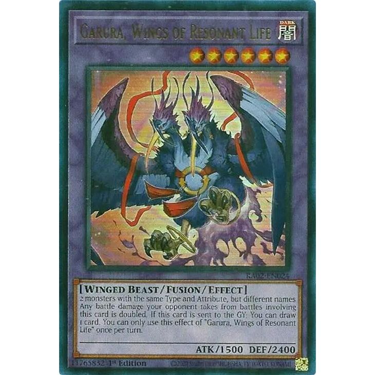 Image for Garura, Wings of Resonant Life (UR) (RA02-EN024) (RA02) - YuGiOh