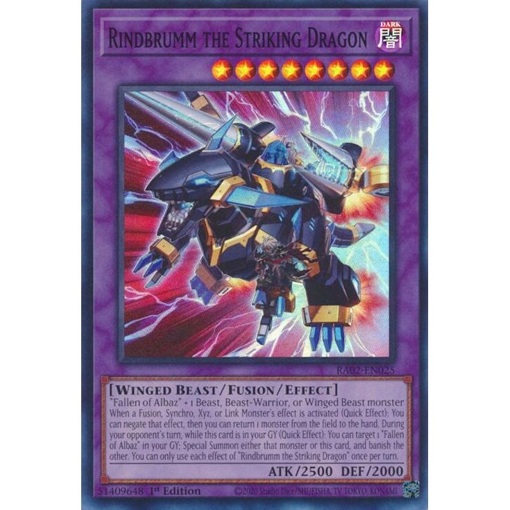 Image for Rindbrumm the Striking Dragon (RA02-EN025) (RA02) - YuGiOh