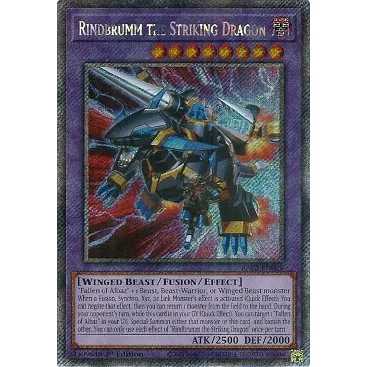 Image for Rindbrumm the Striking Dragon (Platinum Secret Rare) (RA02-EN025) (RA02) - YuGiOh