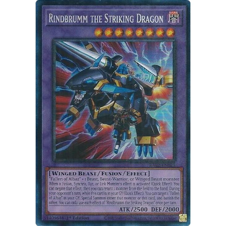 Image for Rindbrumm the Striking Dragon (PCR) (RA02-EN025) (RA02) - YuGiOh