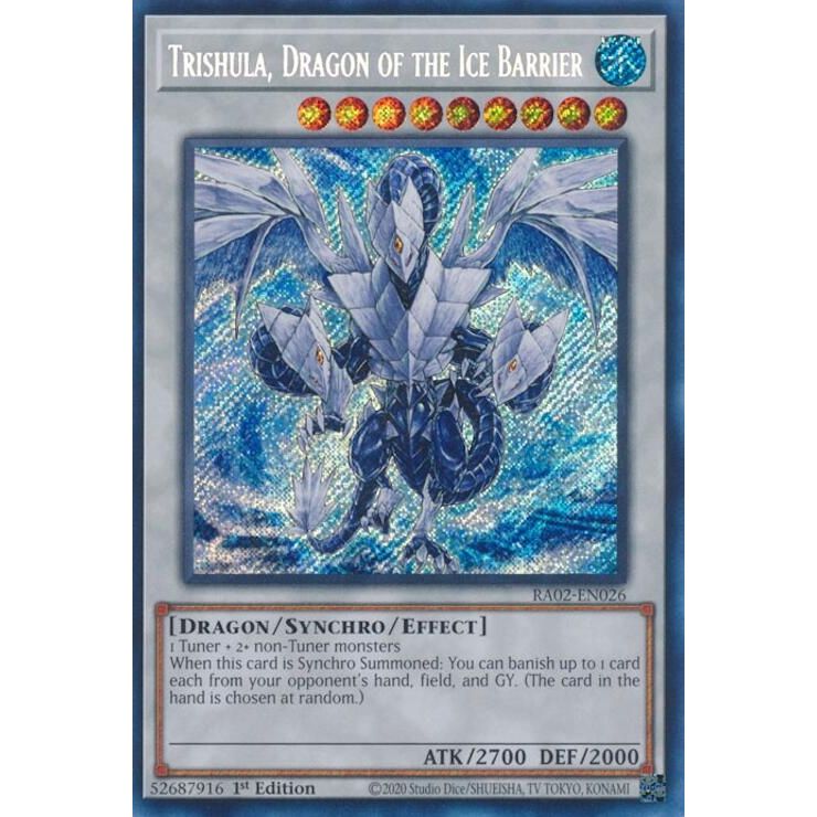 Image for Trishula, Dragon of the Ice Barrier (Secret Rare) (RA02-EN026) (RA02) - YuGiOh