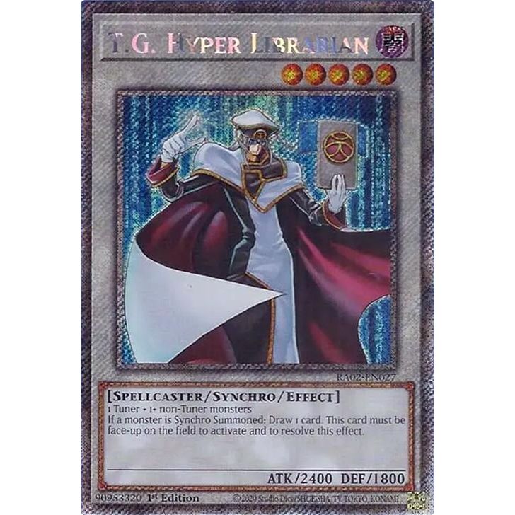 Image for T.G. Hyper Librarian (Platinum Secret Rare) (RA02-EN027) (RA02) - YuGiOh