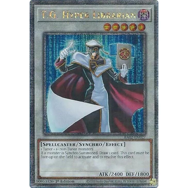 Image for T.G. Hyper Librarian (Quarter Century Secret Rare) (RA02-EN027) (RA02) - YuGiOh