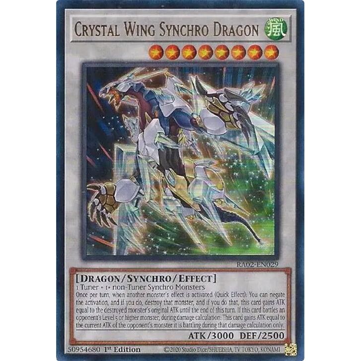 Image for Crystal Wing Synchro Dragon (UR) (RA02-EN029) (RA02) - YuGiOh