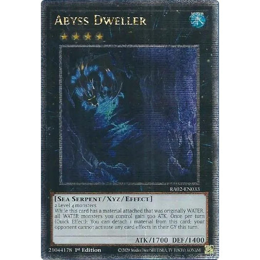 Image for Abyss Dweller (Quarter Century Secret Rare) (RA02-EN033) (RA02) - YuGiOh